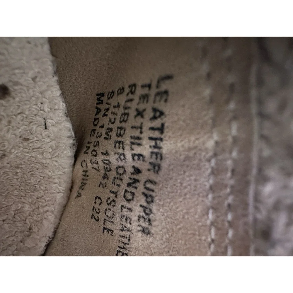 Tory‎ Burch Hank Court Sneakers Women Size 8.5 Brown Cream Lace Up Logo #S103-1